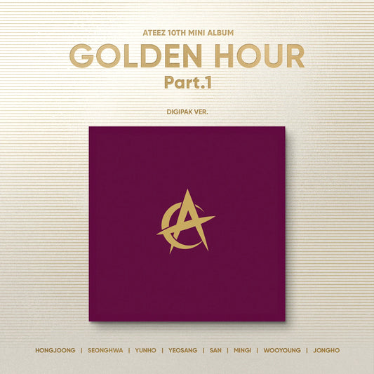 ATEEZ 10th Mini Album “GOLDEN HOUR: PART 1” Digipak Ver.